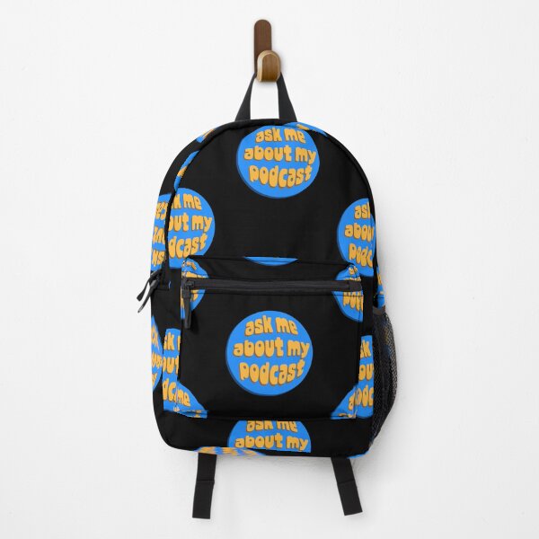 Item preview, Ask Me About My Podcast – Funny & Groovy New Media Entertainment Studio designed and sold by The Green Corner.