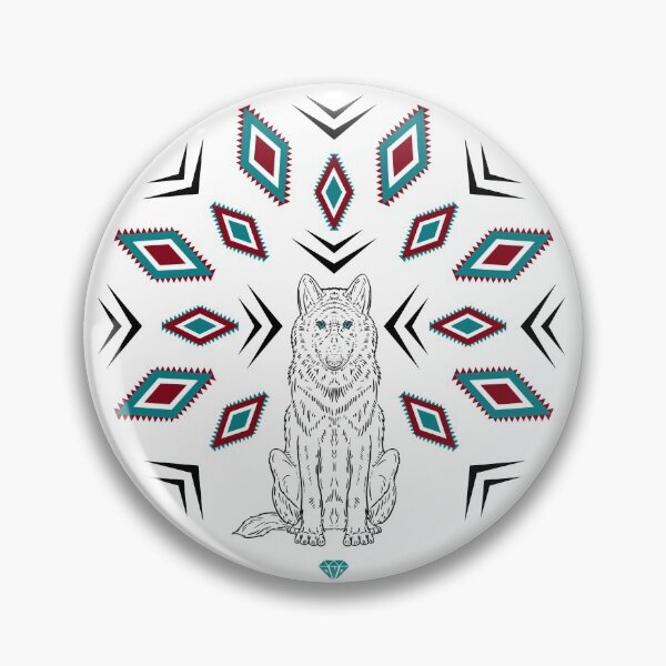 Item preview, Native American Wolf designed and sold by OrNissimDesigns.