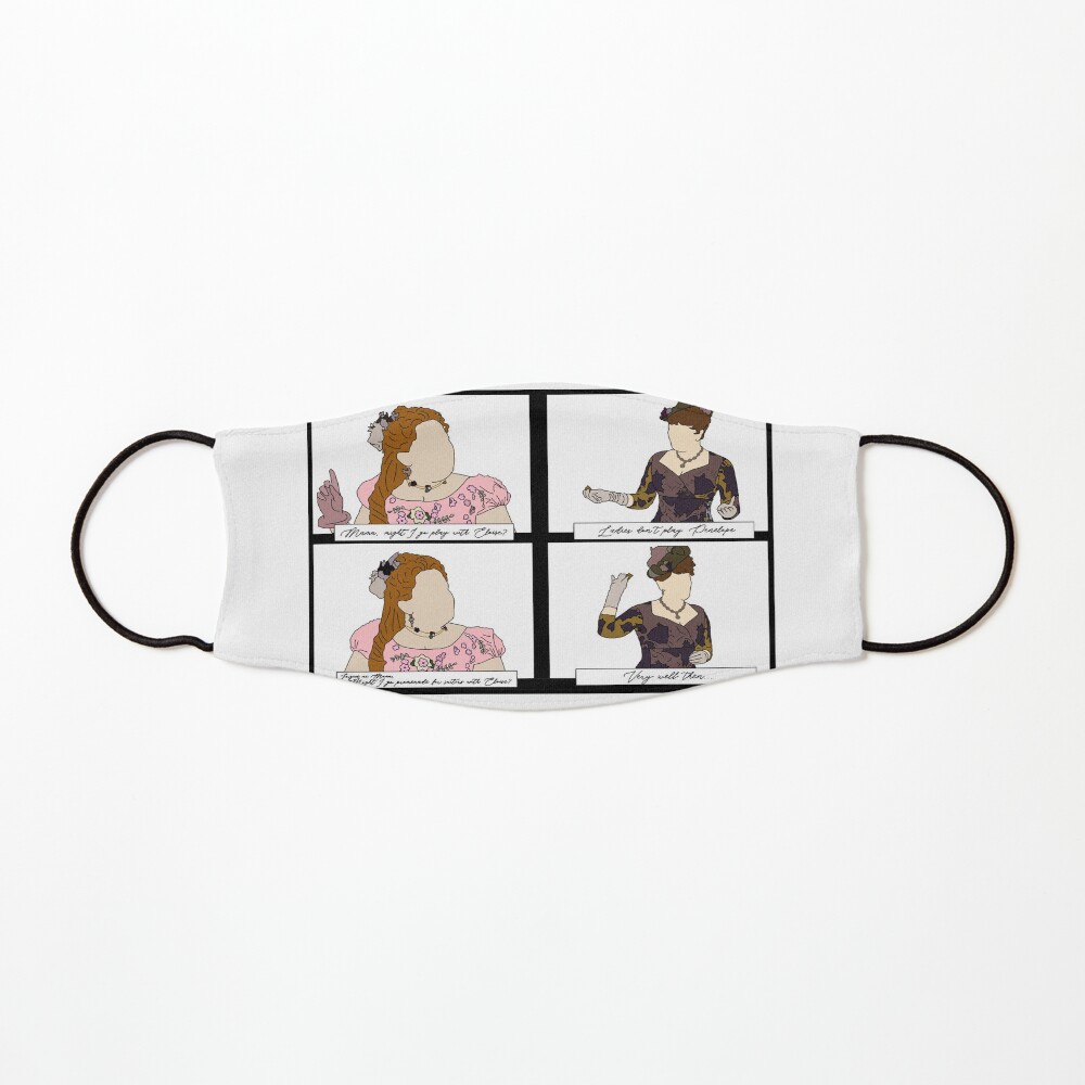 Bridgerton - Penelope Featherington white background Mask