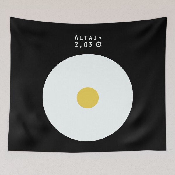 Item preview, Altair - Sun size comparison designed and sold by MetaPhyStore.