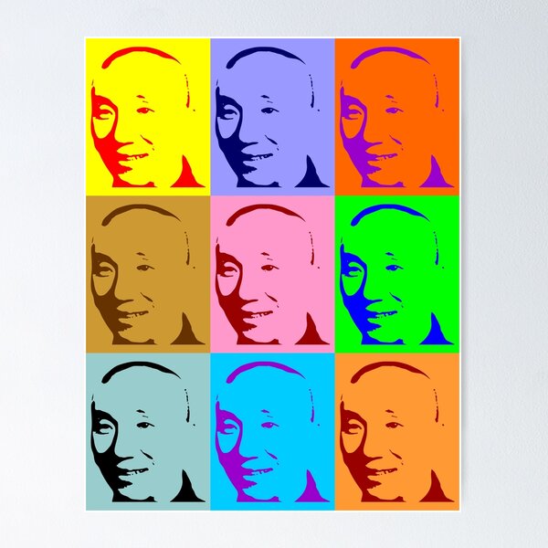 Vista previa del artículo con la obra «Yip Man Ip Man Wing Chun Grandmaster Pop Art Design», diseñado y vendido por Ameiva-Apparel.