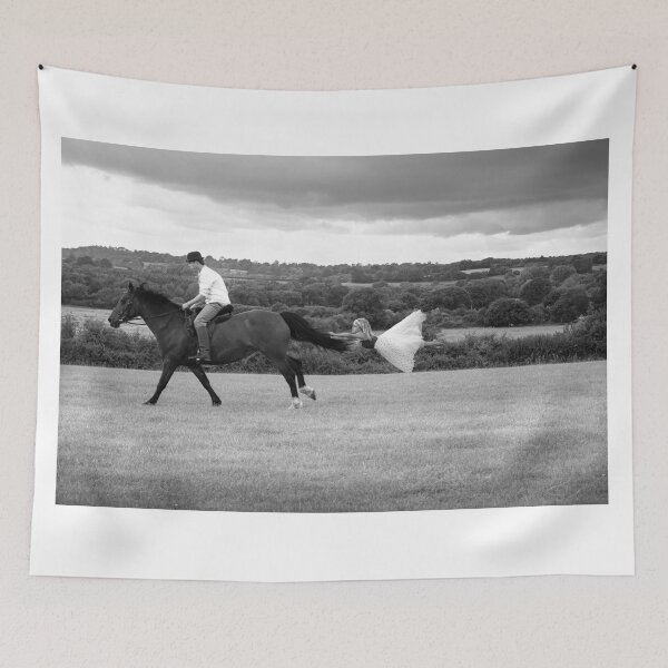 Item preview, Flying fairy hanging onto a horses tail designed and sold by Madeleine Cardozo.