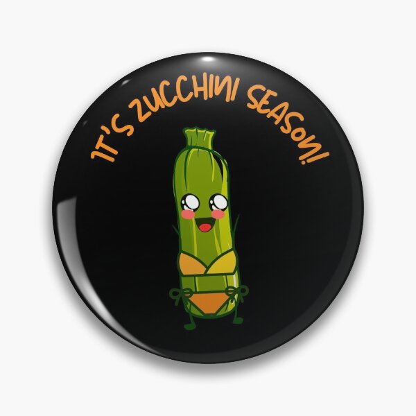 Item preview, It's Zucchini Season - it's Bikini Season - food Pun designed and sold by GoodMoodFood.