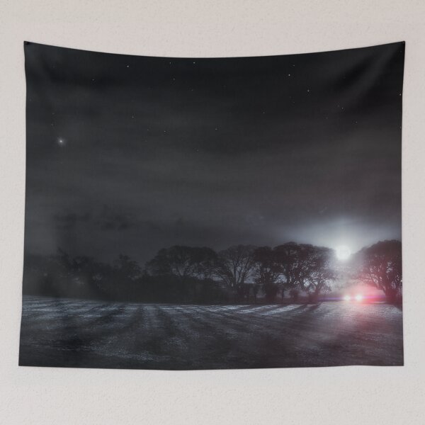 Item preview, Lone driver in a dark field designed and sold by simonbratt.