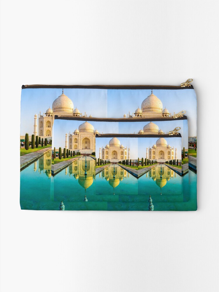 Alternate view of Reflection Of Taj Mahal Zipper Pouch