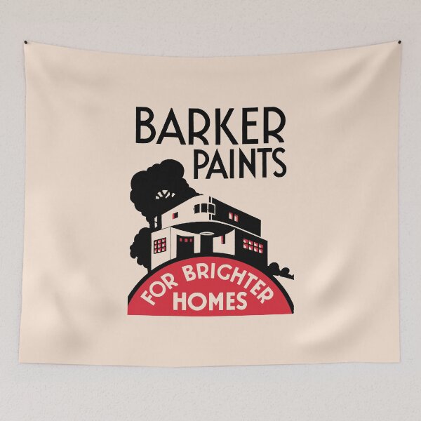 Item preview, BARKER PAINTS designed and sold by ThrowbackAds.
