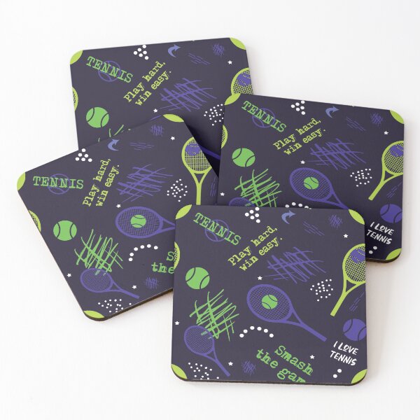 Item preview, Neon Tennis pattern [green and purple] designed and sold by EvieWoj.