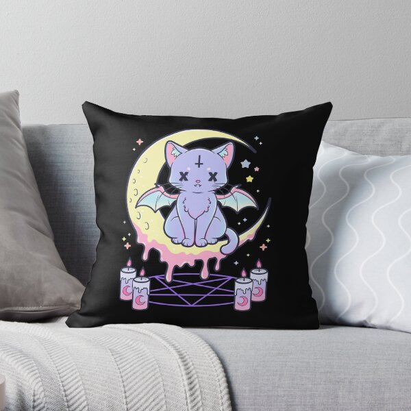 Goth Decorative Cushion, Pastel Cushion Cover