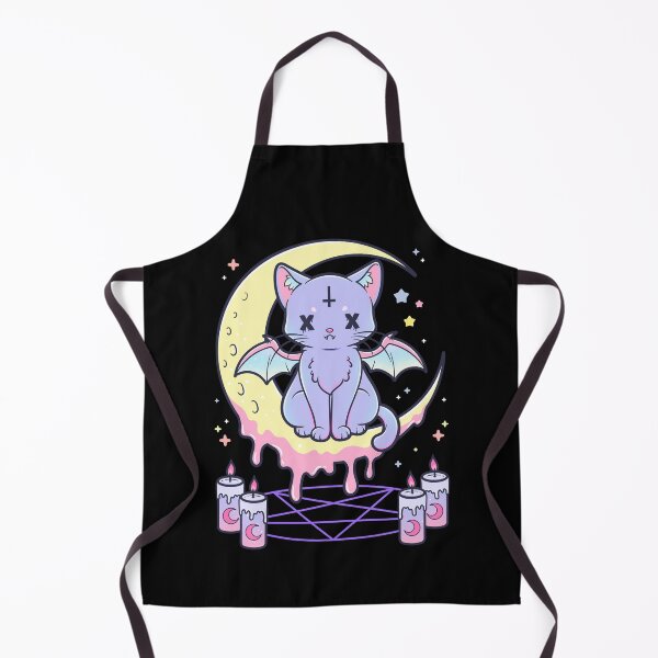 Item preview, Kawaii Pastel Goth Cute Creepy Occult Cat designed and sold by cchiaw.