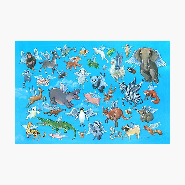 Tierische Engel - Animangels - Angimals Fotodruck