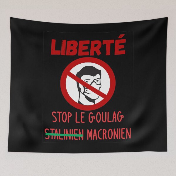 Aperçu de l'œuvre LibertéGoulagMacronien créée et vendue par JeanJohnJohn.