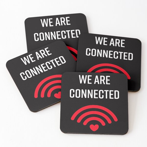 Item preview, We are connected for black background designed and sold by Coowo22.