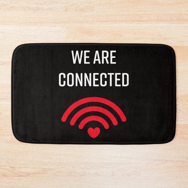 Item preview, We are connected for black background designed and sold by Coowo22.