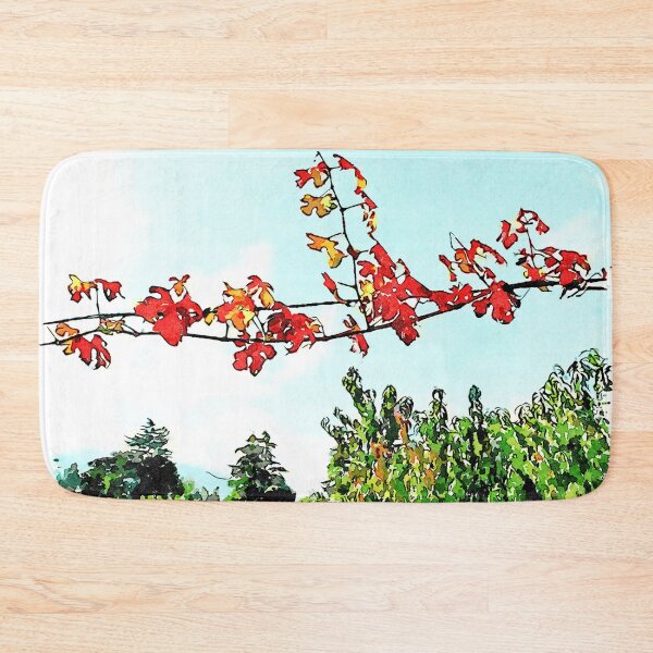 Item preview, Hortus Conclusus: branch with red leaves and trees designed and sold by Giuseppe Cocco.