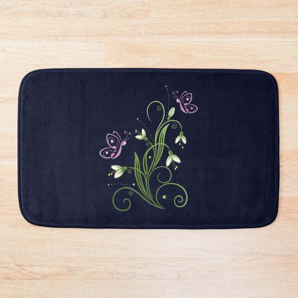Item preview, Snowdrop Spring Flowers Easter Butterflies designed and sold by Christine Krahl.