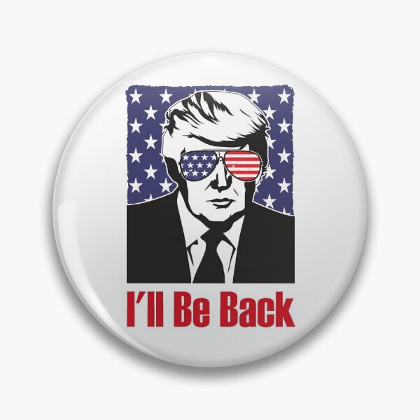 Item preview, Trump I'll Be Back patriotic with sunglasses designed and sold by TeeThePeople.