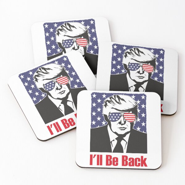 Item preview, Trump I'll Be Back patriotic with sunglasses designed and sold by TeeThePeople.