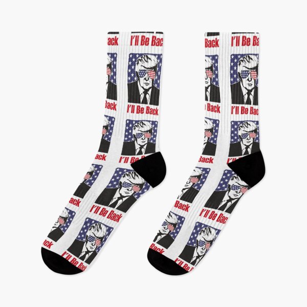 Item preview, Trump I'll Be Back patriotic with sunglasses designed and sold by TeeThePeople.