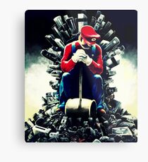 Super Mario's game of thrones Metal Print