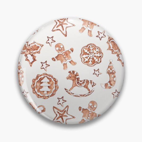 Item preview, Christmas Patterns With Gingerbread designed and sold by Openspace2020.