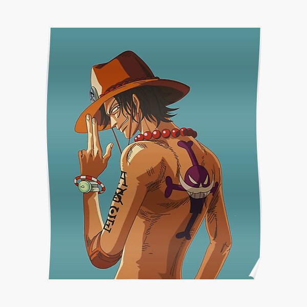 Portgas D Ace Posters Redbubble
