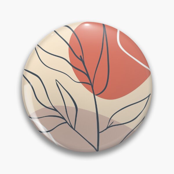 Item preview, Eucalyptus Branch Abstract Tropical Boho Minimalist Art with warm earthy tones and pastel colors solid soft shapes  #3 designed and sold by Eldoradoo.