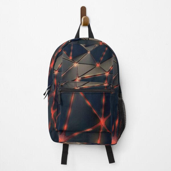 Item preview, Broken Lava Lighting Design Black Red Gray designed and sold by Opal Print.