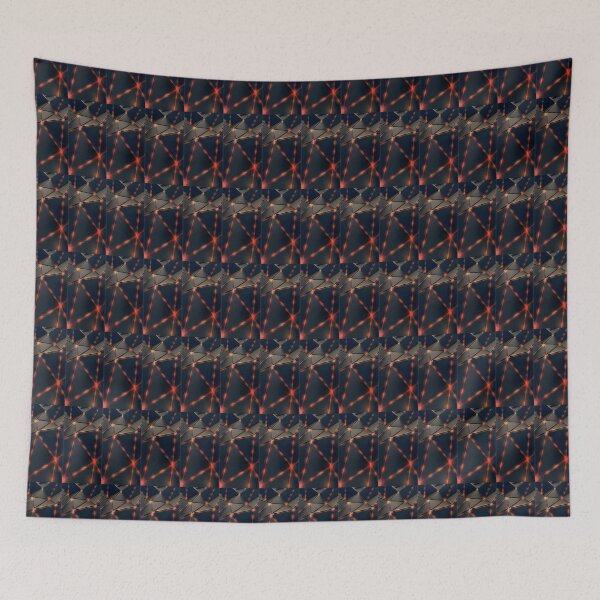 Item preview, Broken Lava Lighting Design Black Red Gray designed and sold by Opal Print.