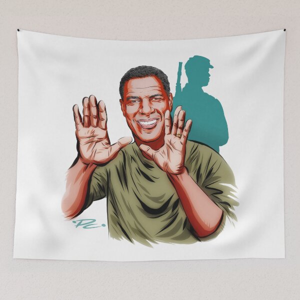 Item preview, Denzel Washington - An illustration by Paul Cemmick designed and sold by TIGERDAVER.