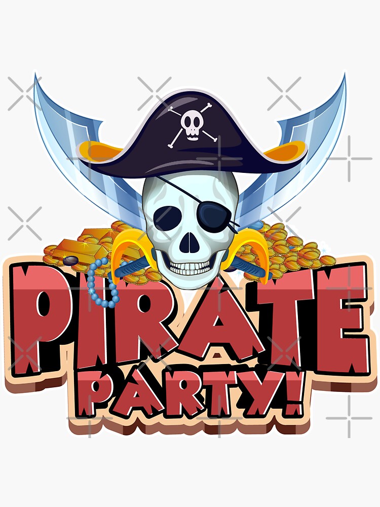 Pirate Party Favor Stickers – Distinctivs Party