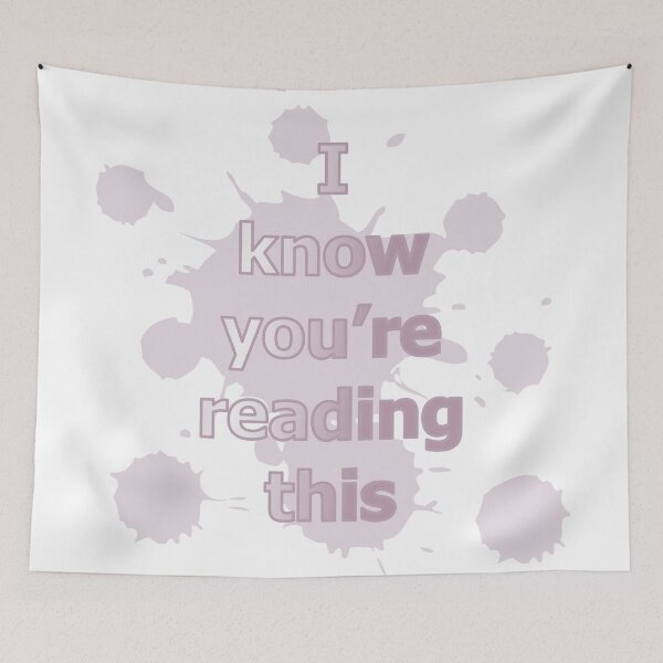 Item preview,  I know you're reading this designed and sold by CSouissi.