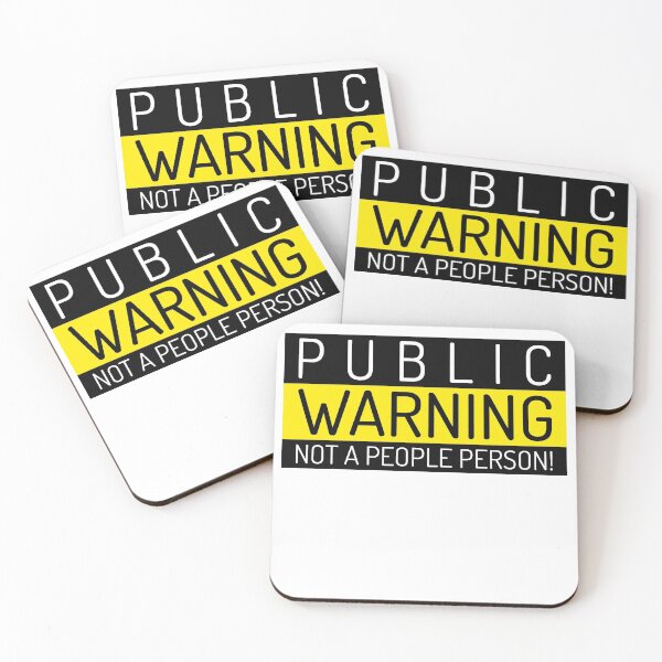 Item preview, Public Warning Not A People Person! designed and sold by StoneColdMovies.