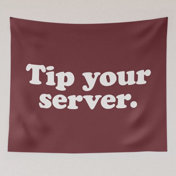Item preview, Tip your server designed and sold by Statim.
