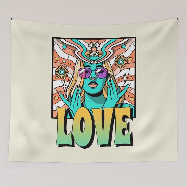 Item preview, Peace And Love 70's Style designed and sold by ArtGraffita.