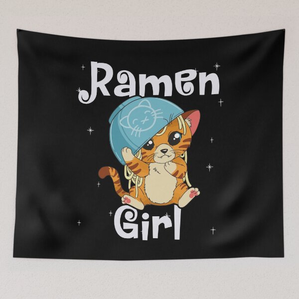 Item preview, Ramen girl, little cute cat baby Kawaii designed and sold by FalkDania.
