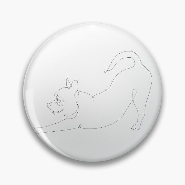 Item preview, One line Chihuahua Downward Dog  designed and sold by Huebucket.