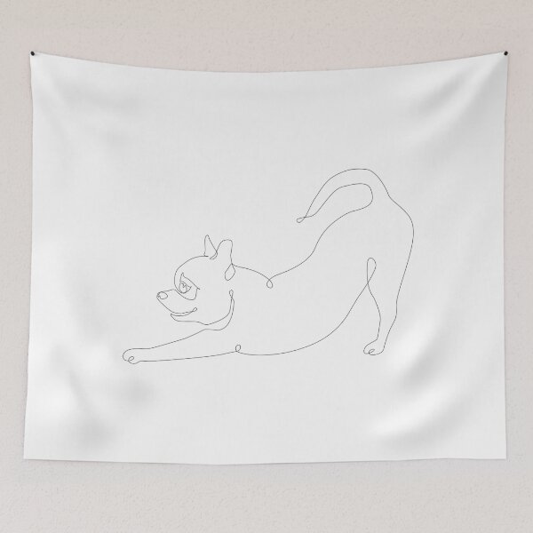 Item preview, One line Chihuahua Downward Dog  designed and sold by Huebucket.