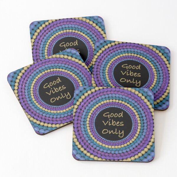 Item preview, Dot Mandala Good Vibes Only Glitter designed and sold by MandalaStone.