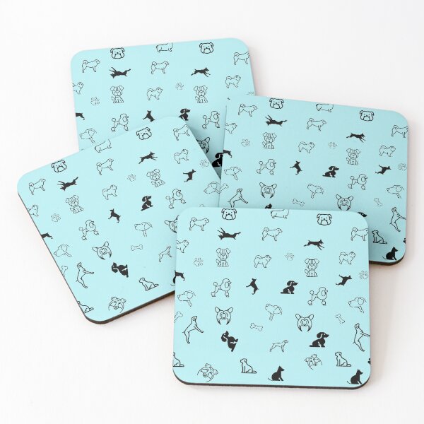 Item preview, Cute Dog Pattern Blue designed and sold by ByMoss.