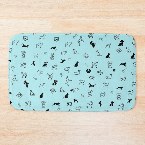 Item preview, Cute Dog Pattern Blue designed and sold by ByMoss.