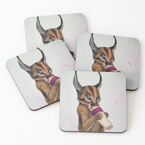 Item preview, Baby caracal in bottle designed and sold by camillecorgier.