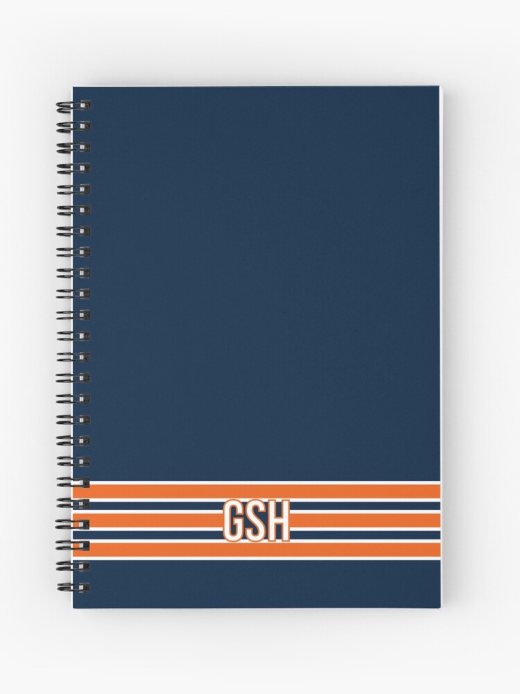 Chicago Bears Inspired GSH Stripes Hardcover Journal for Sale by