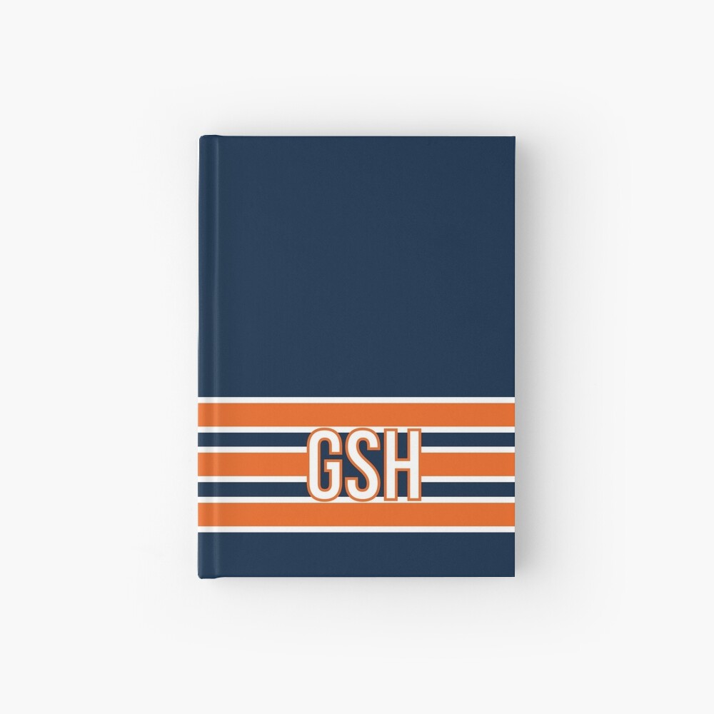 Chicago Bears Inspired GSH Stripes Spiral Notebook for Sale by