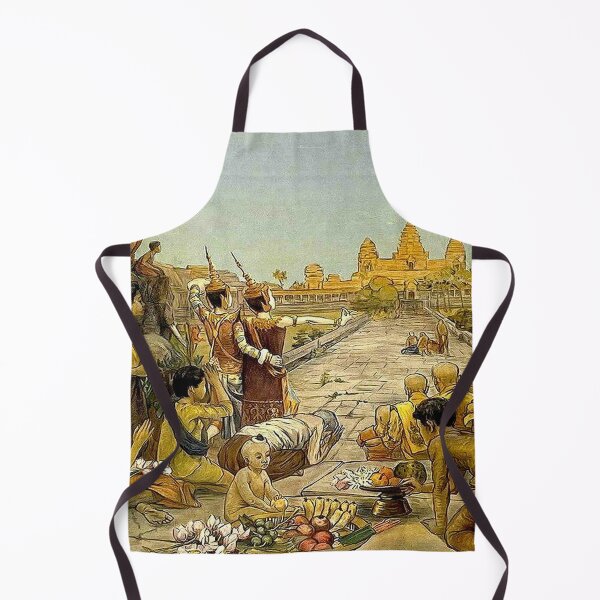 Item preview, ANGKOR WAT : Vintage 1911 Cambodia Temple Ruins Print designed and sold by posterbobs.