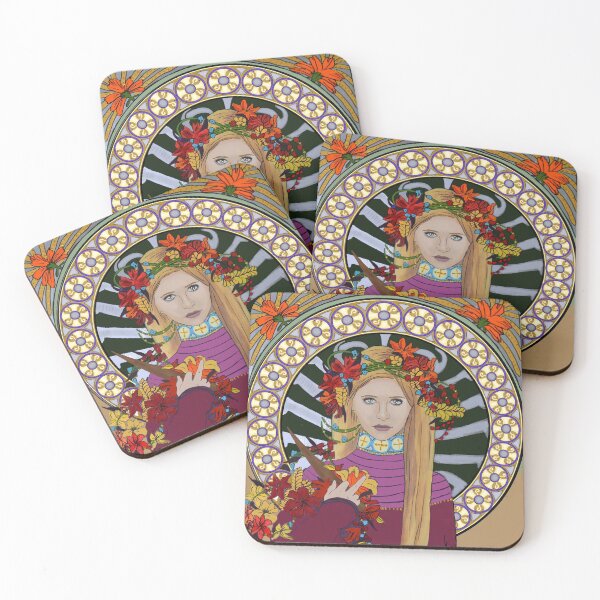 Item preview, Art Noveau Print Buffy Veeebles Tik tok designed and sold by veeebles.