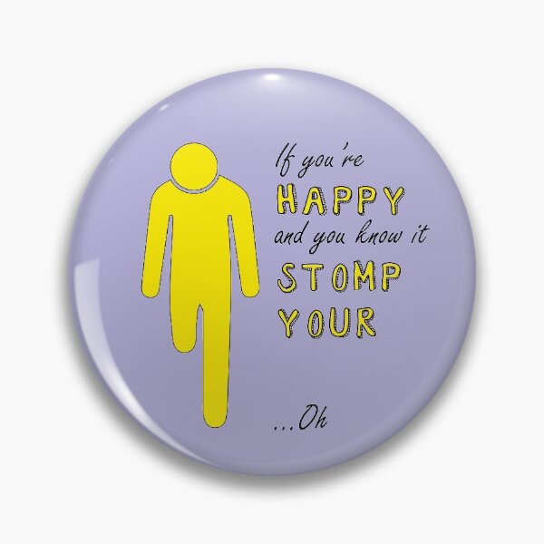 Item preview, If you're happy and you know it - Right above knee amp black text designed and sold by LPDesignsAndArt.