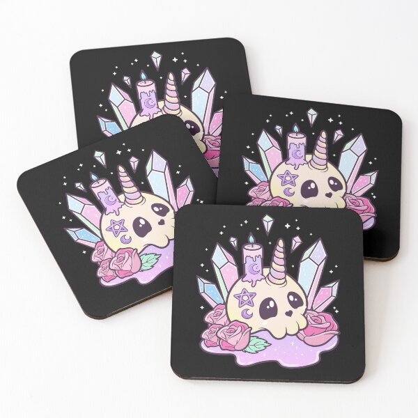 Item preview, Kawaii Pastel Goth Cute Creepy Occult Skull designed and sold by cchiaw.