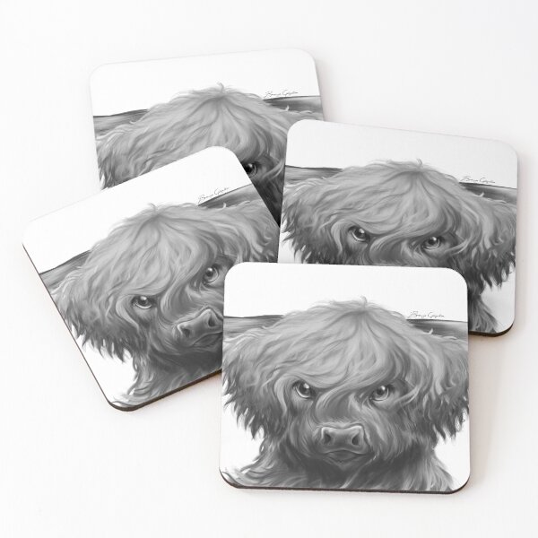 Item preview, Angus the Highland Cow  designed and sold by Bronwyn Gilgallon Art.
