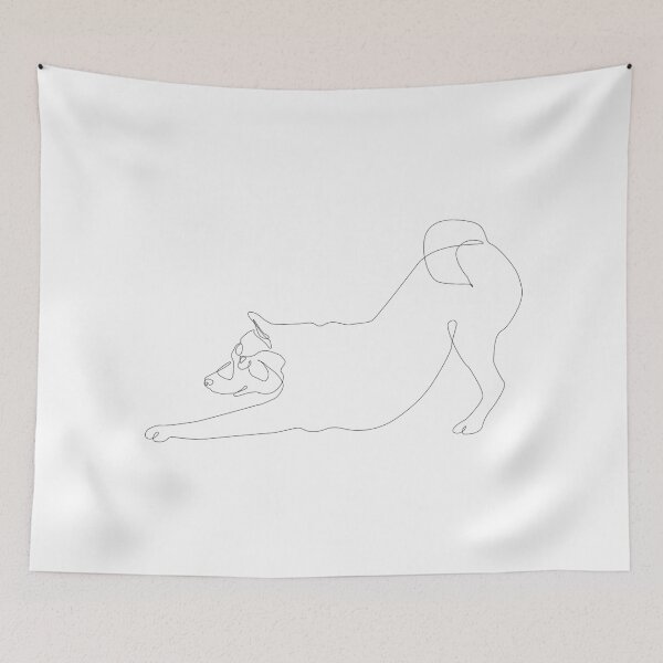 Item preview, One line Shiba Inu Downward Dog designed and sold by Huebucket.