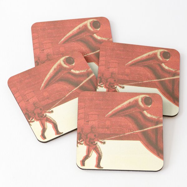 Item preview, Space men on Mars Vintage illustration designed and sold by Vintage Designs +.